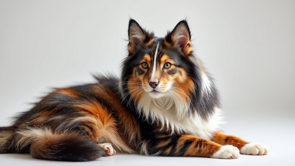 Mutant dog-cat creature image.