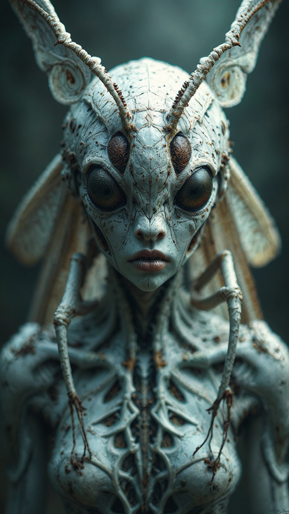 Moth-like creature with a