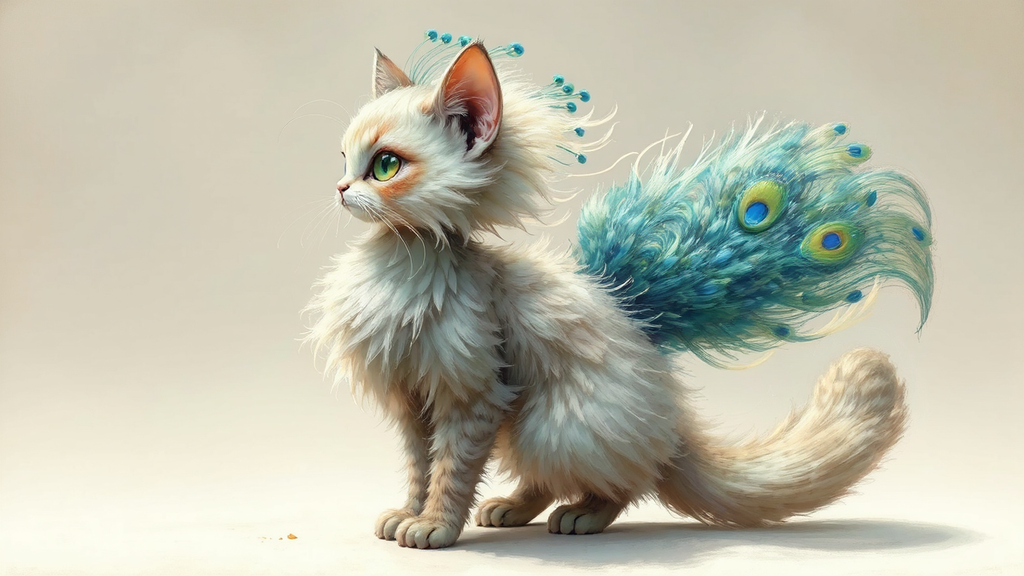 A feline-alien creature with