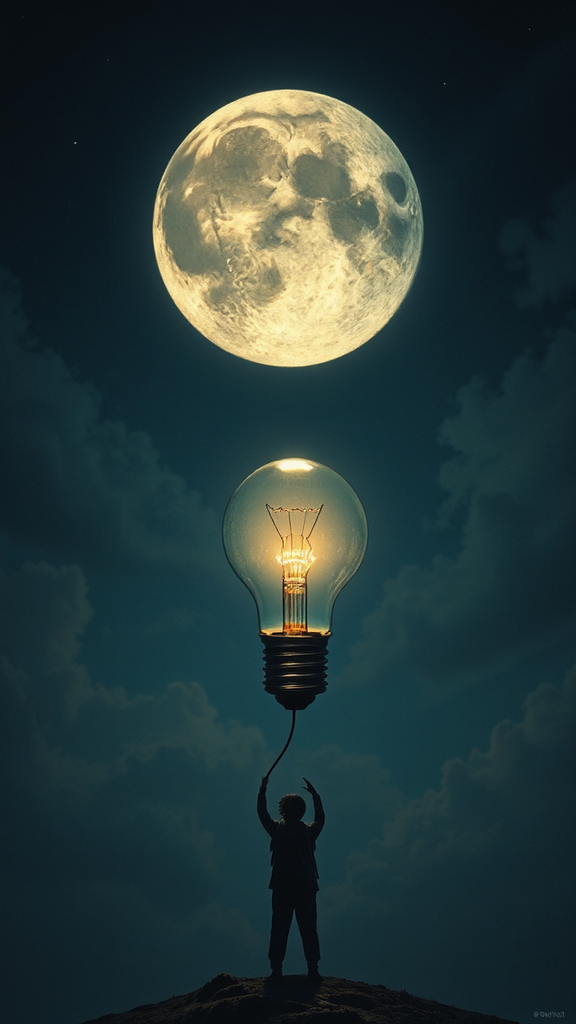 The Moon Being Unscrewed