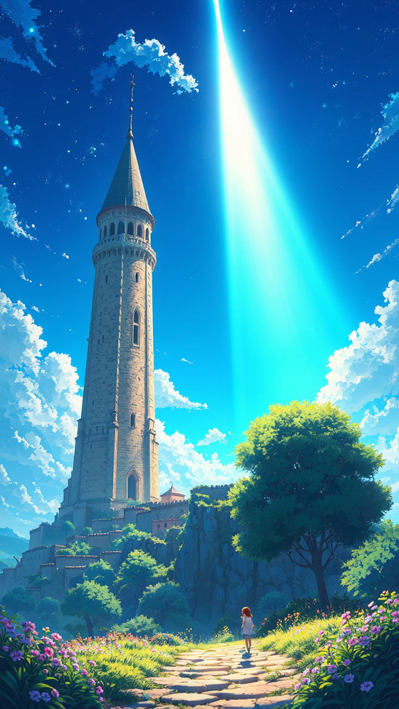 Tall building under shining