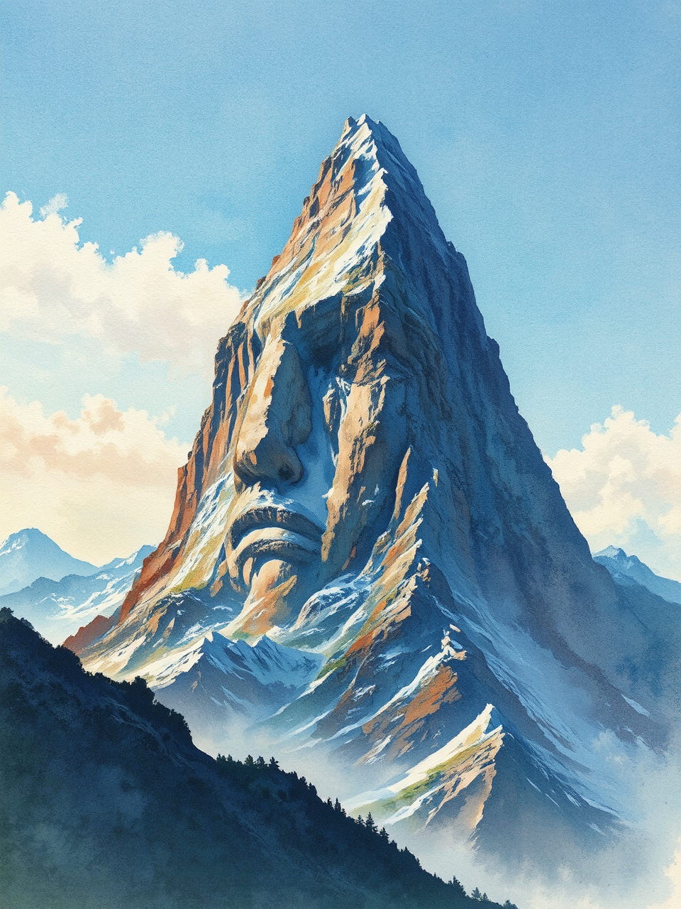 Mountain resembling a human