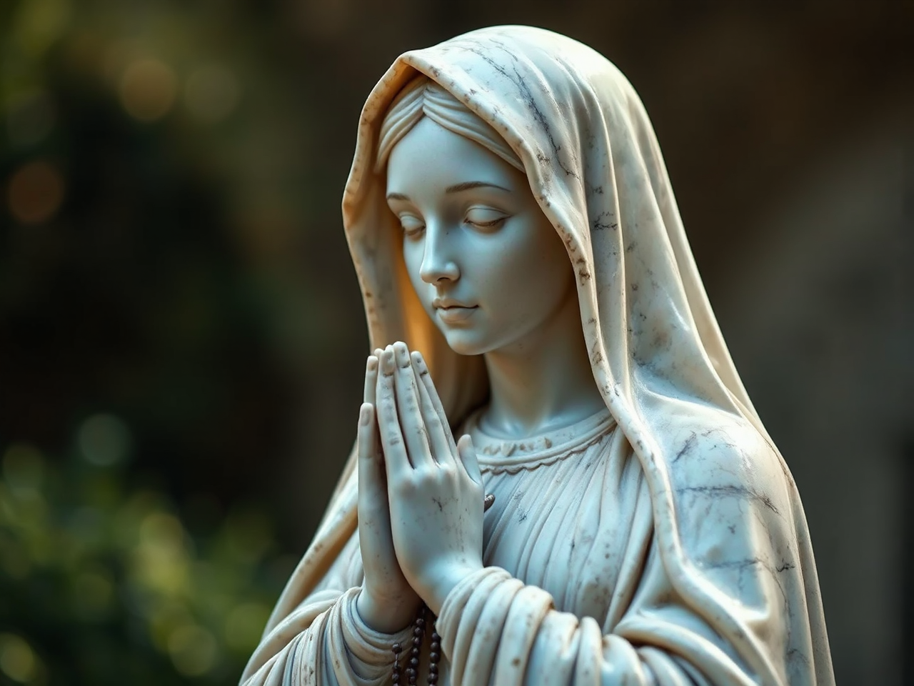 A marble sculpture of