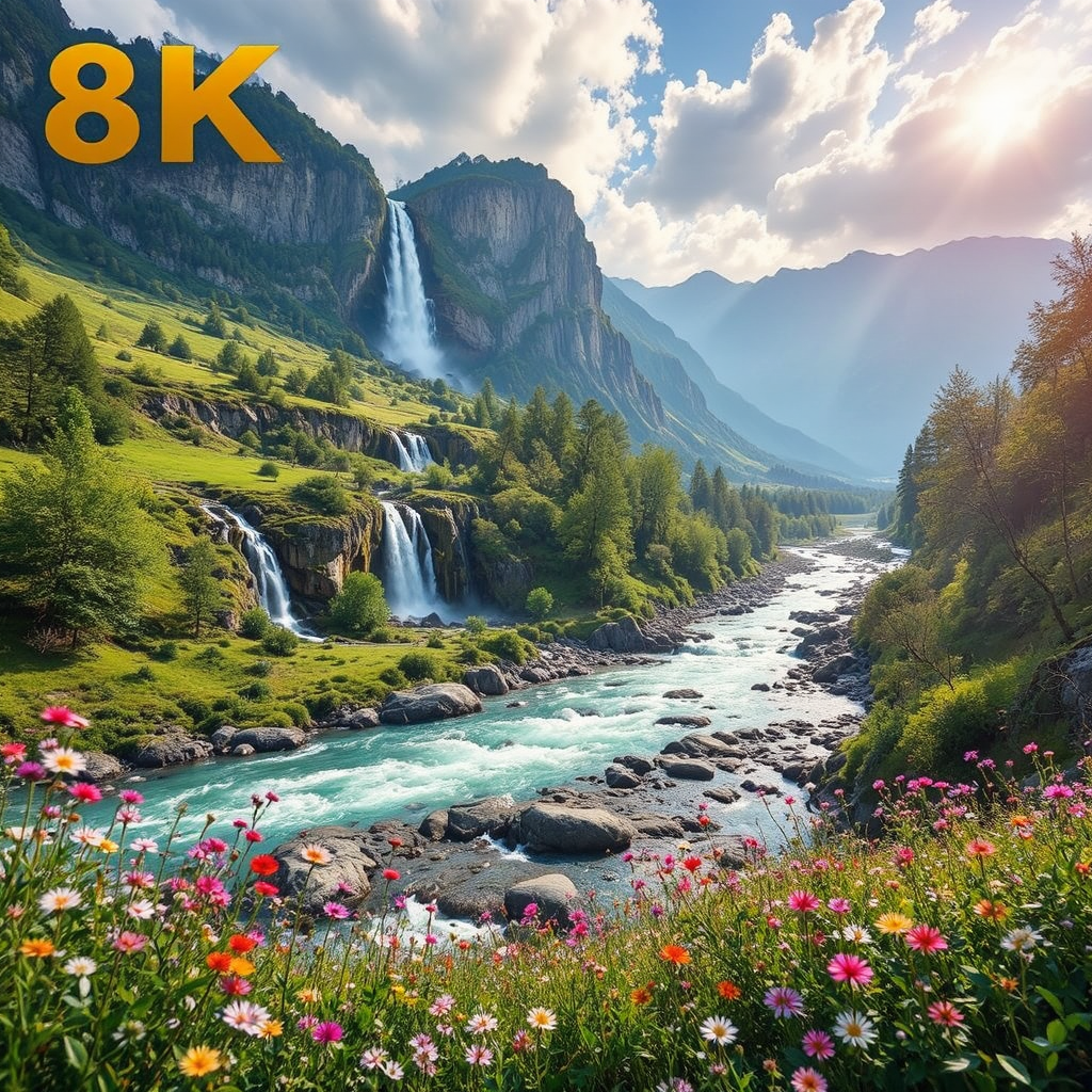 High-quality Swiss landscape with