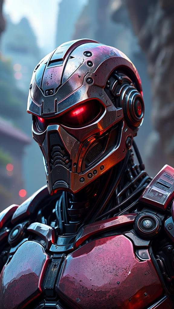 Cyborg robot with ninja