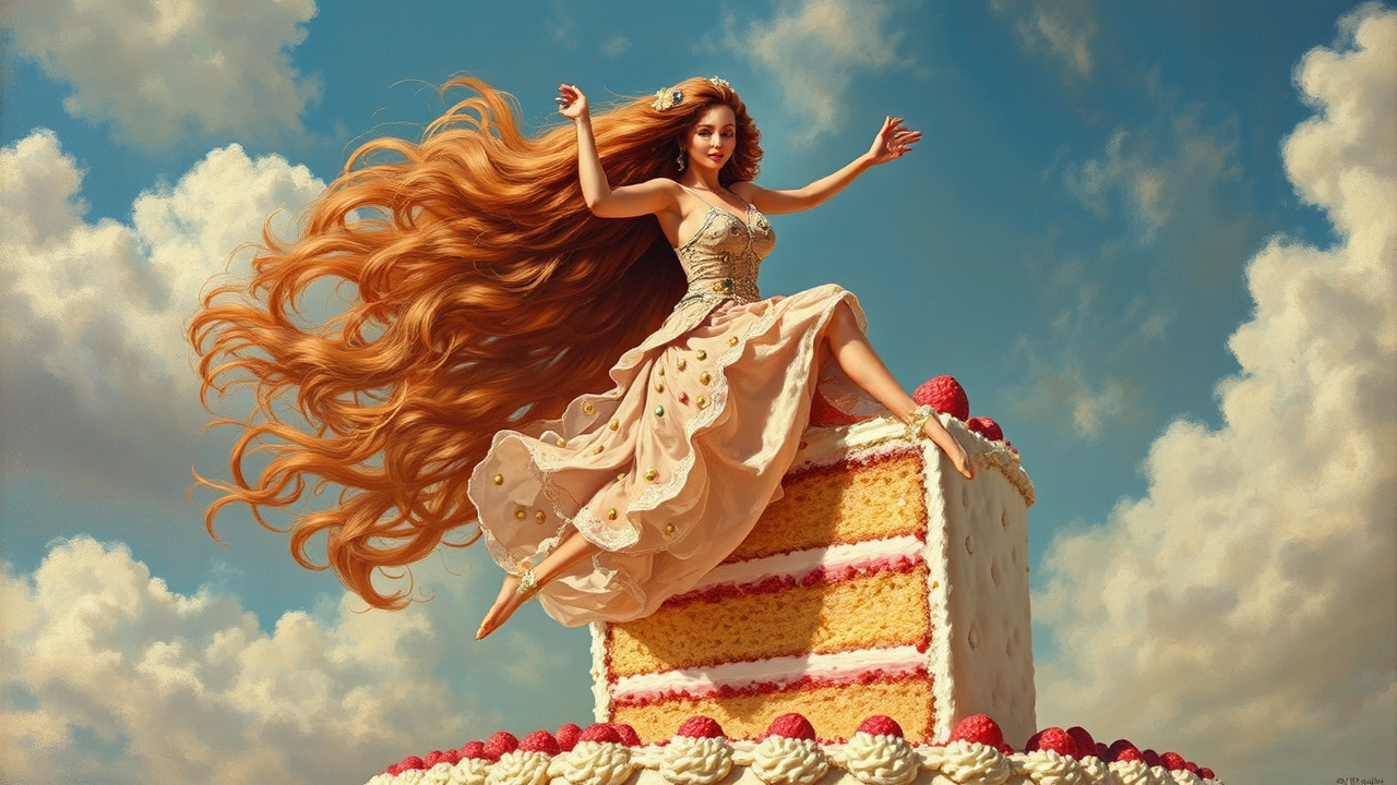 Woman jumps from a