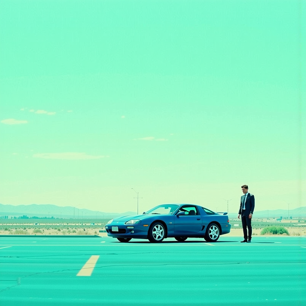 Post-apocalyptic desert landscapes with