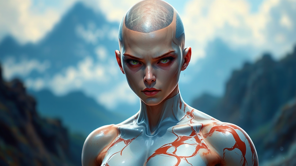 Digital painting of a