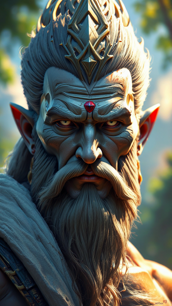 Highly detailed digital portrait