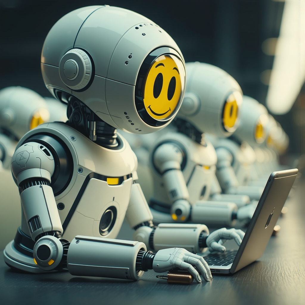 Robots building other identical