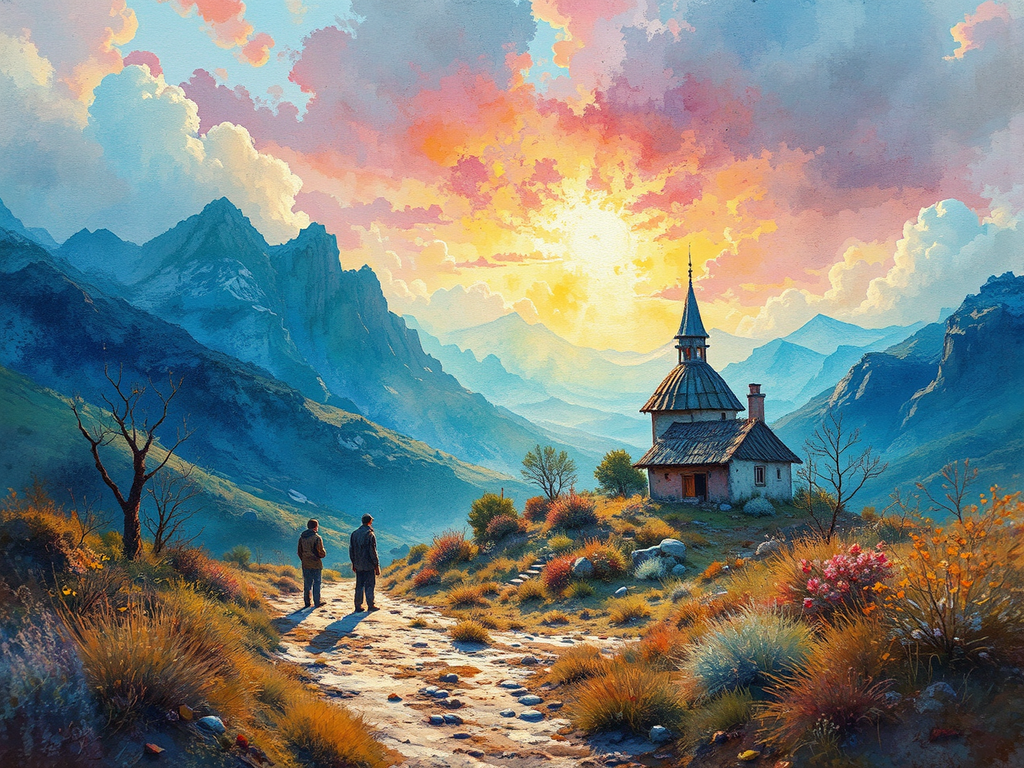 Digital artwork with vibrant