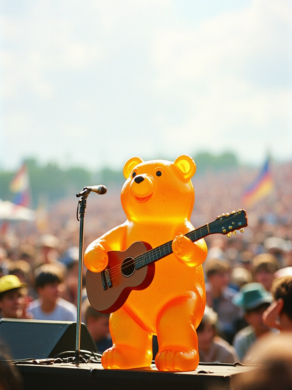 Gummy bear at Woodstock