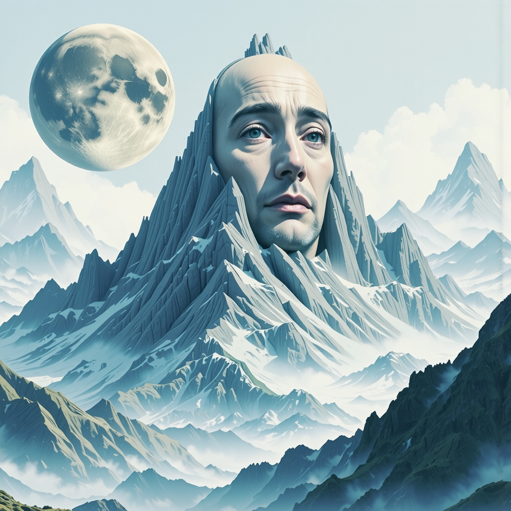 Mountain resembling a human