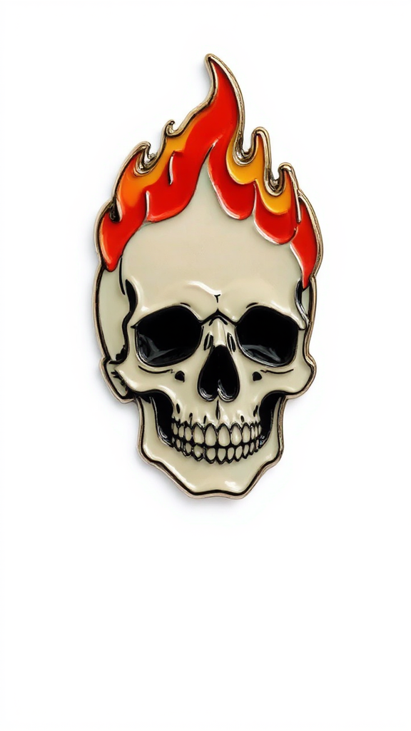 Minimalistic vintage enamel pin