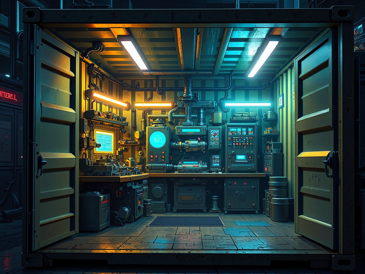 Small sci-fi machine shop