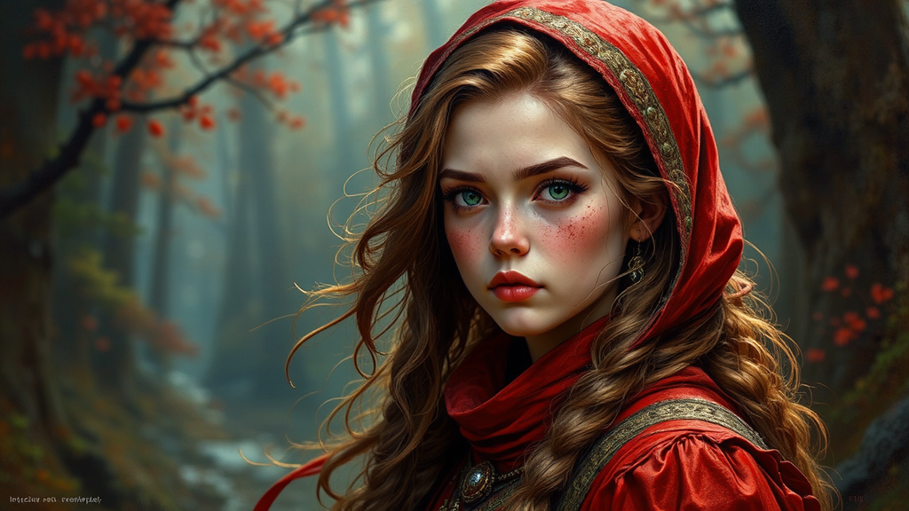 Girl in a red