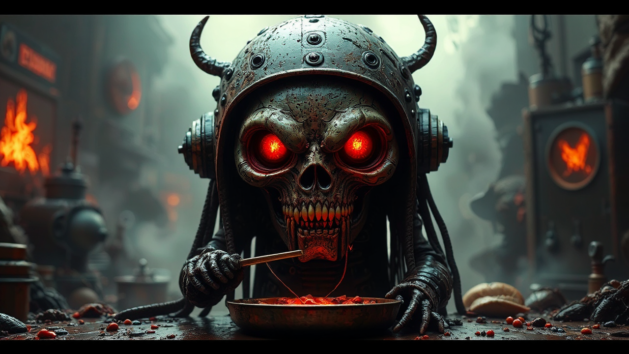 Distorted videogame creatures with