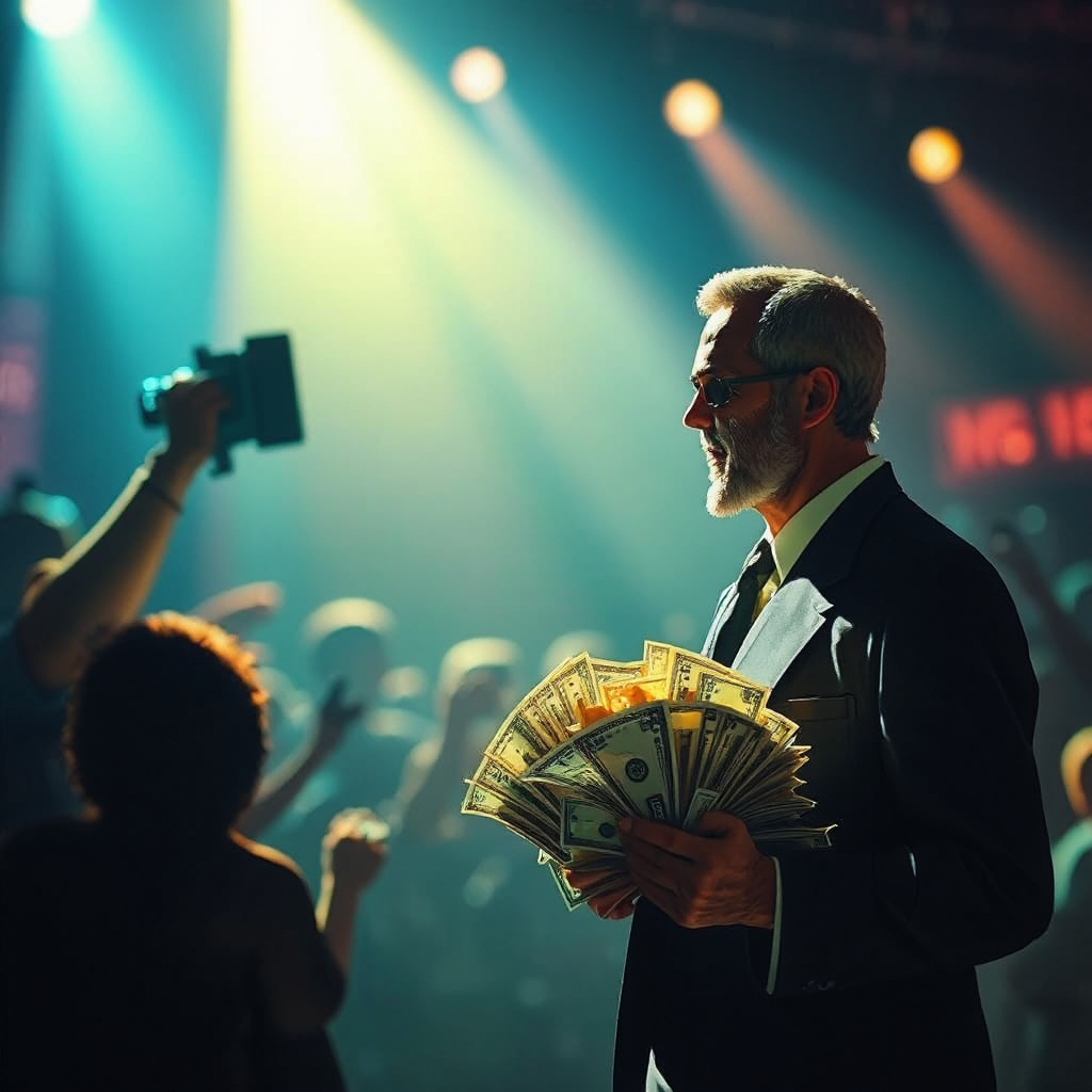 A person on stage