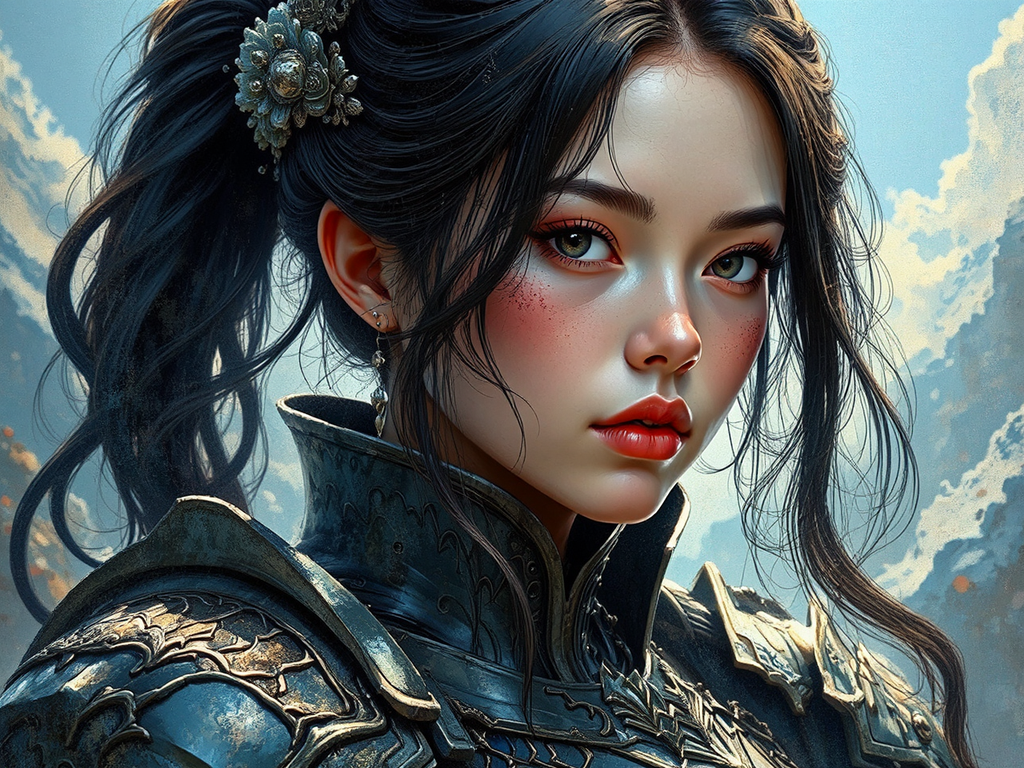 Hyperdetailed portrait of an