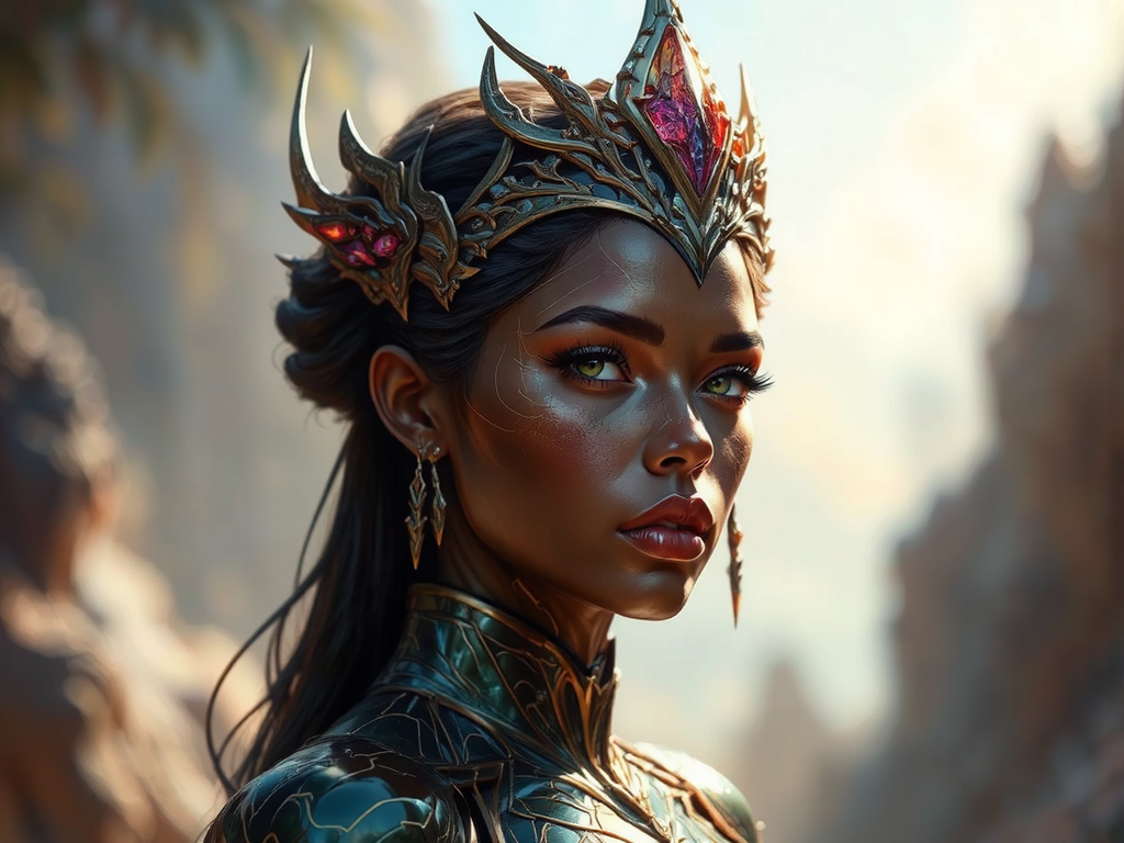 Highly detailed digital portrait