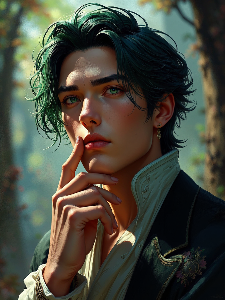 Portrait of a detailed