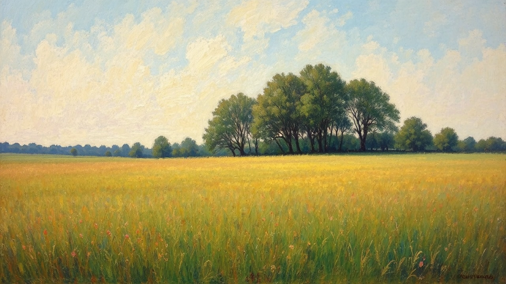 Impressionist painting of a