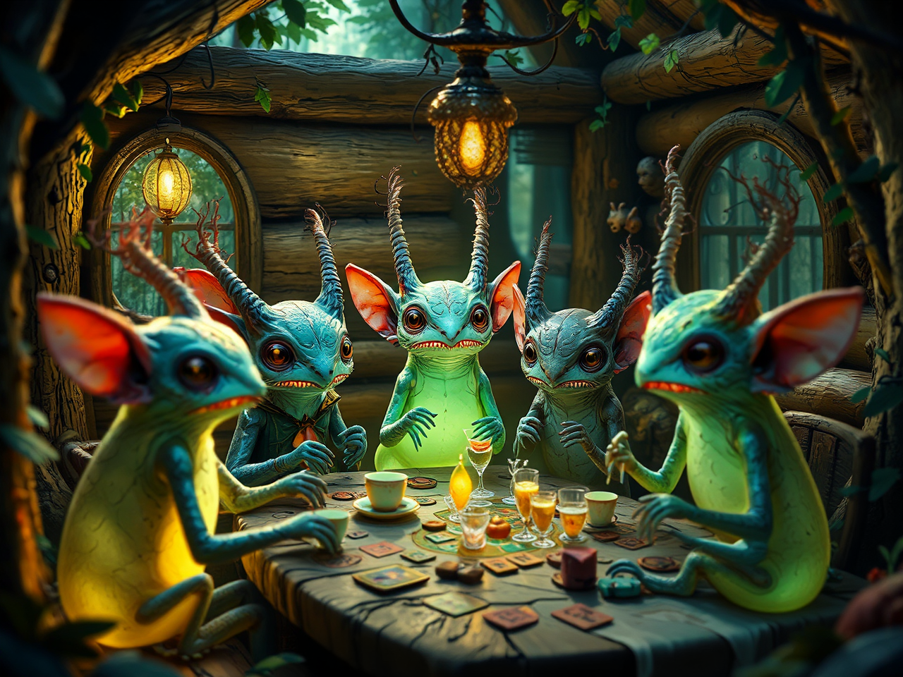 Cute creatures at a