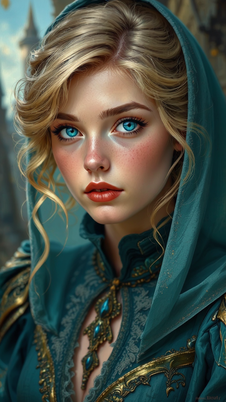 Woman with elegant, beautiful