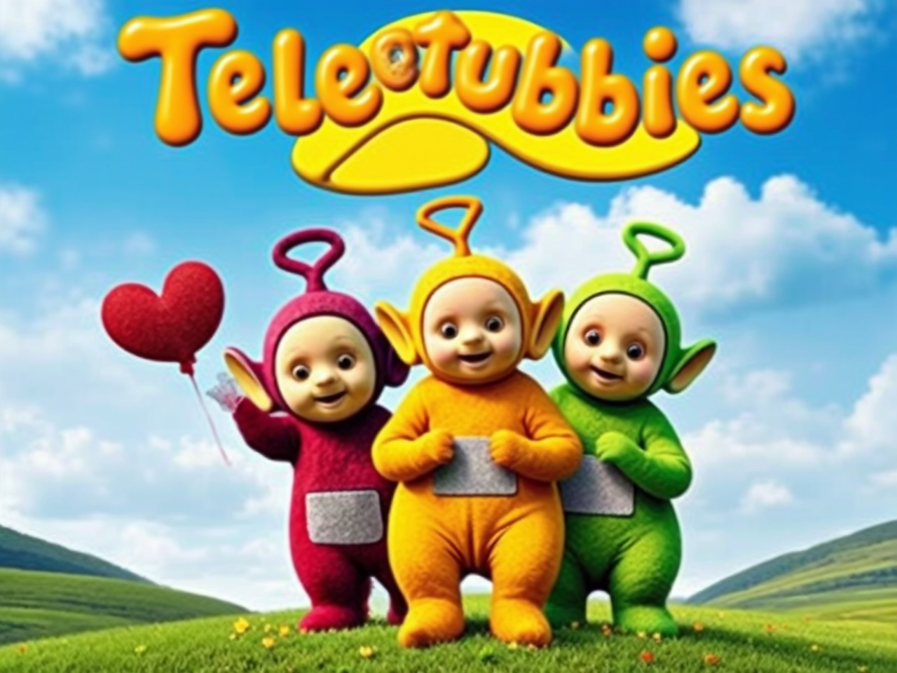 Children standing in colorful