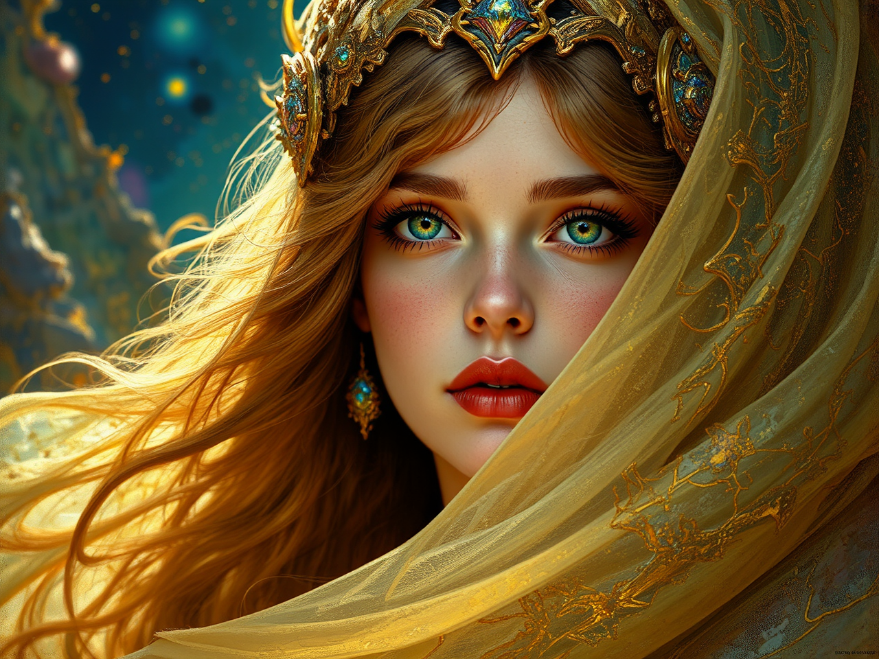 Fantasy female with gaudy