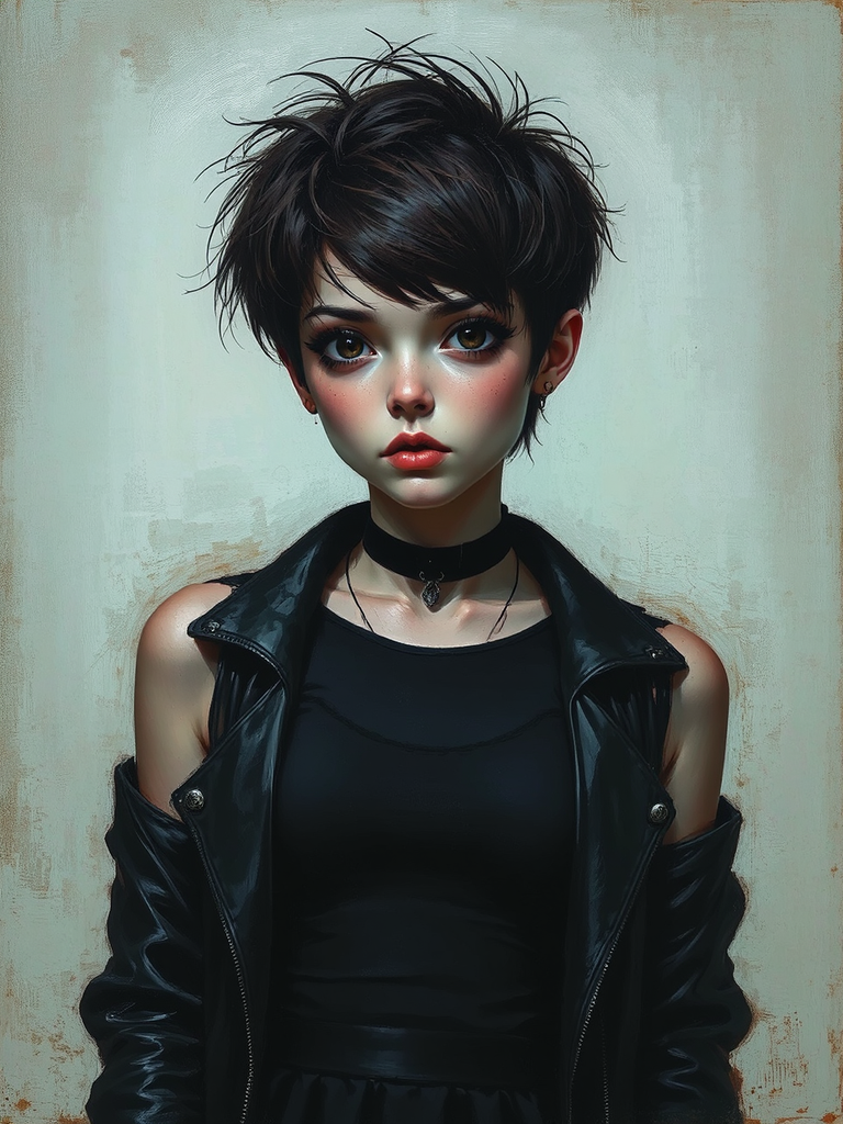 Young emo with dark