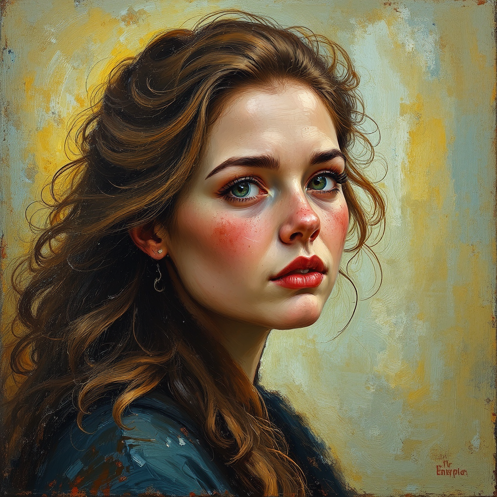 Portrait painting of a