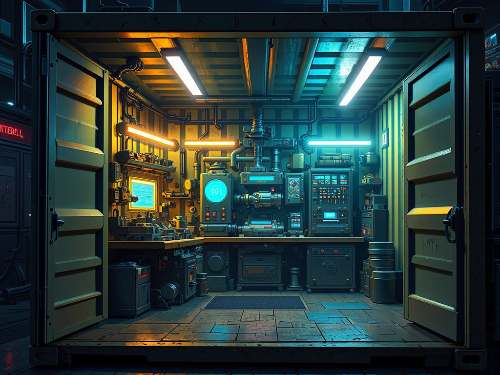 Small sci-fi machine shop