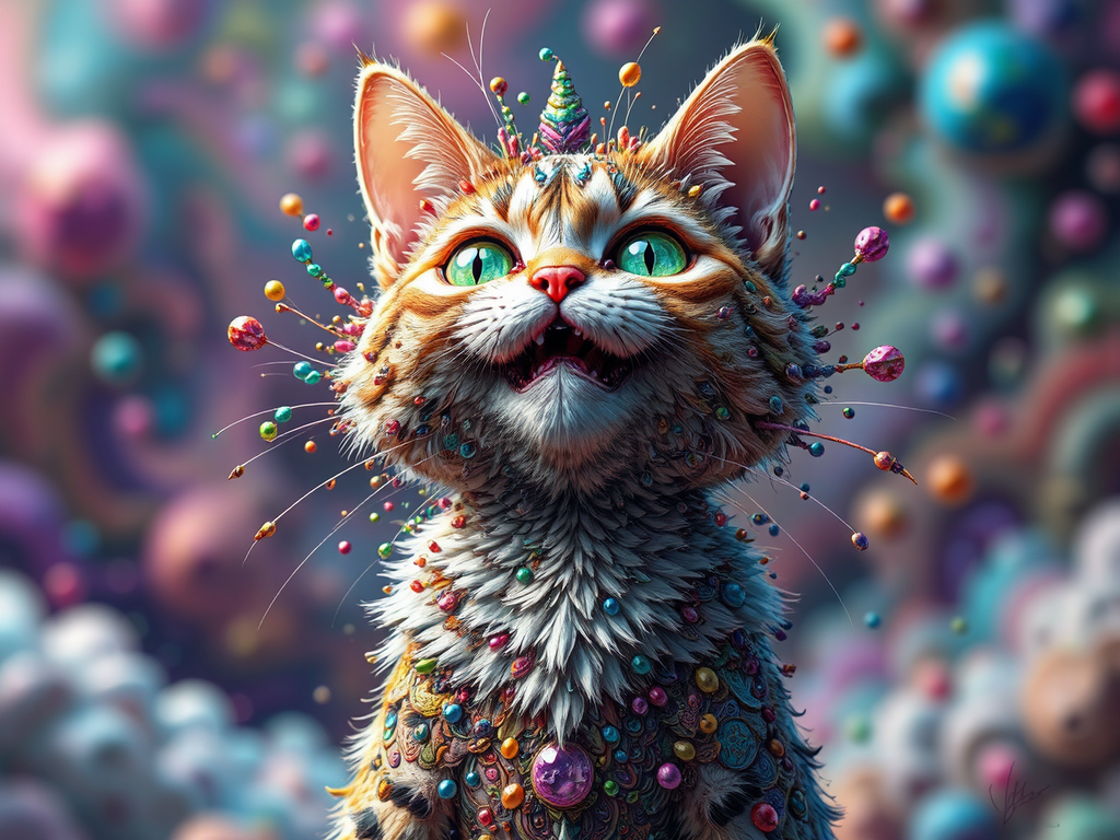 Hyper-detailed digital drawing of