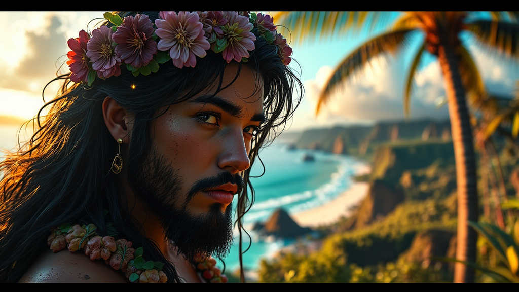 Woman in a Hawaiian