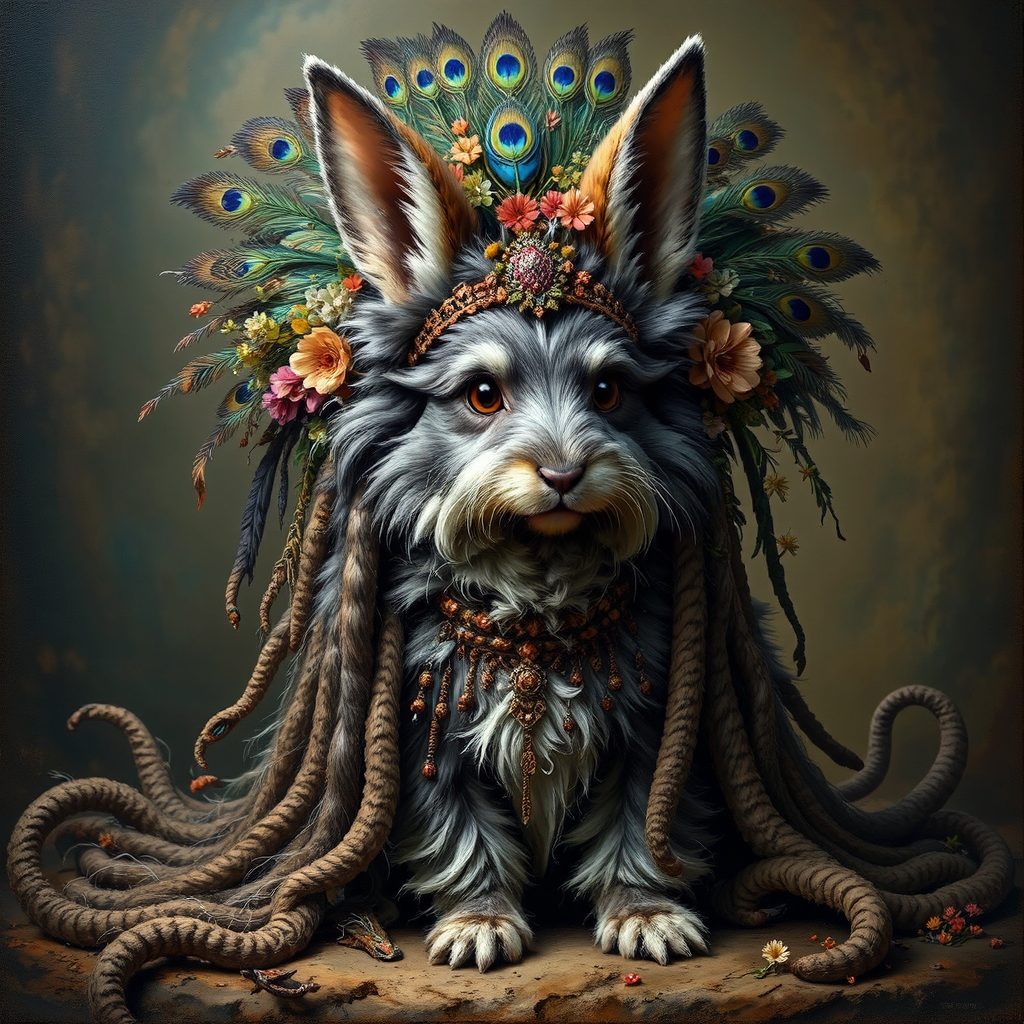 Cute furry hybrid creature.