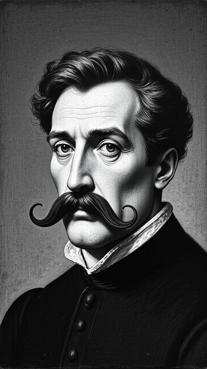 Black and white portrait