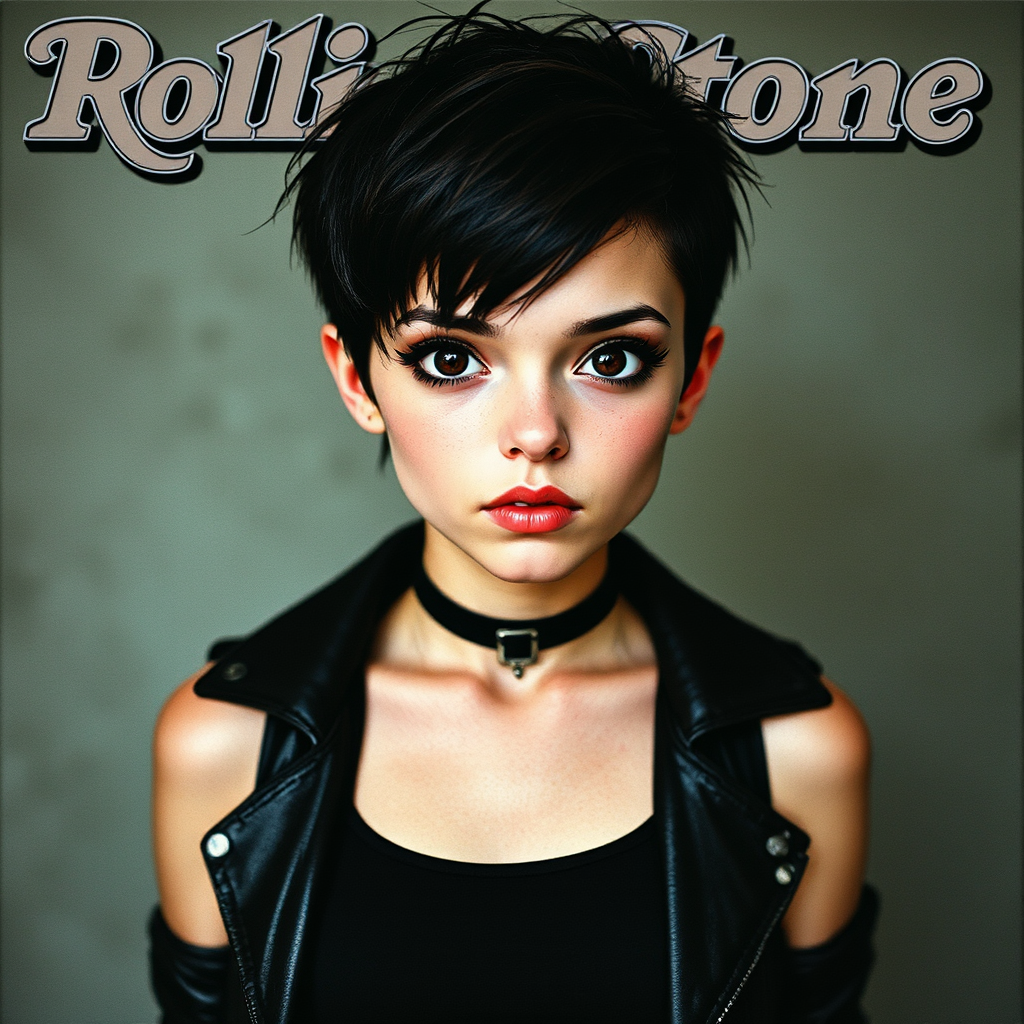Young girl with emo
