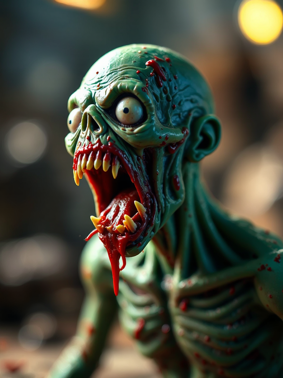 A plasticine zombie with