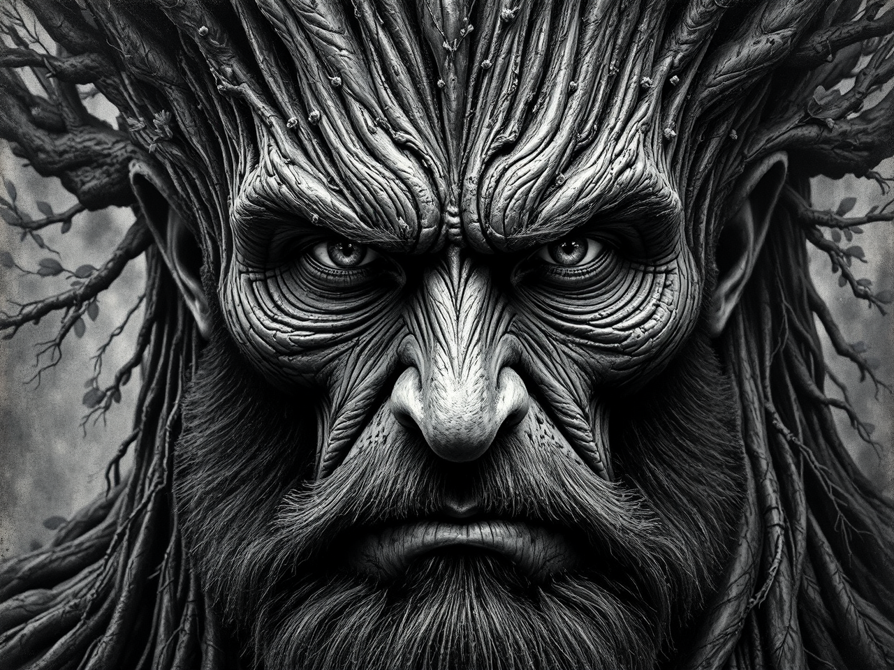 Majestic digital portrait of