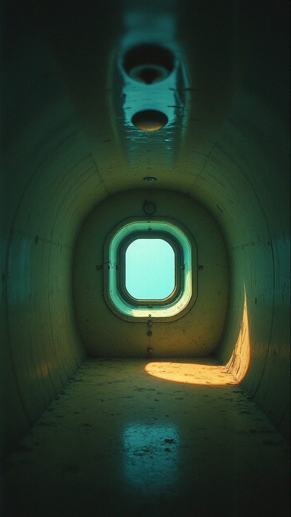 Submarine interior with a