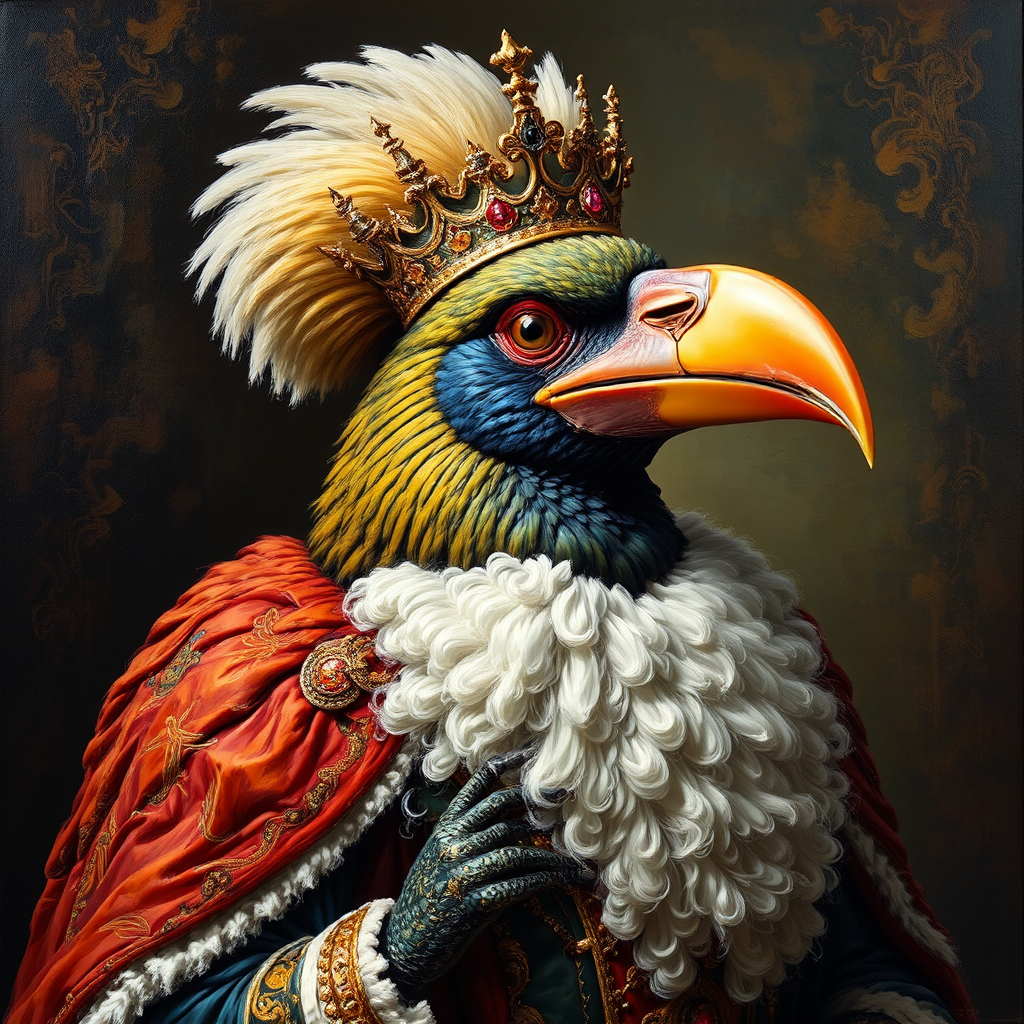A crowned owl with