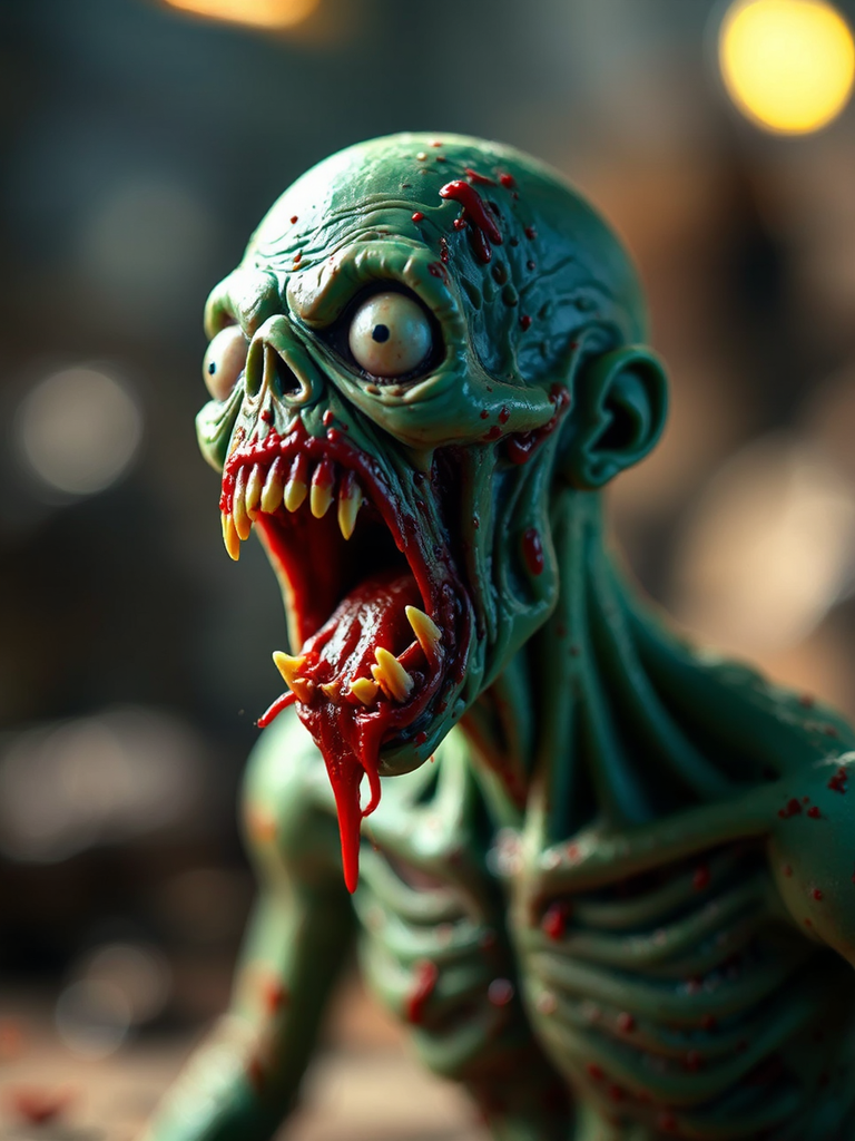 A plasticine zombie with