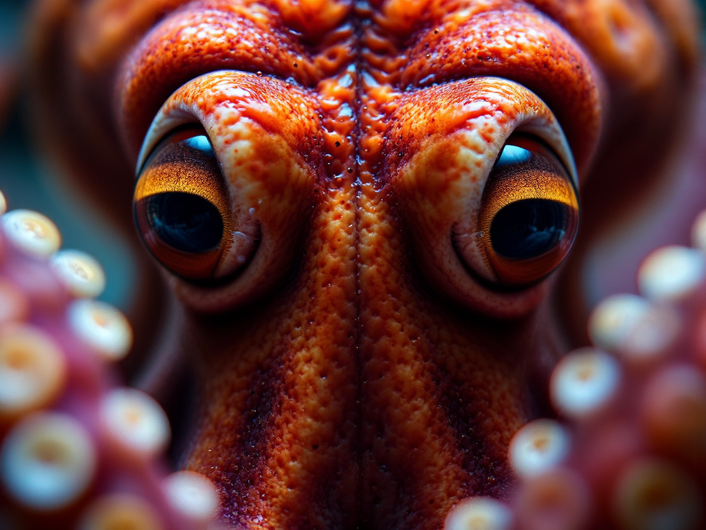 Octopus close up of