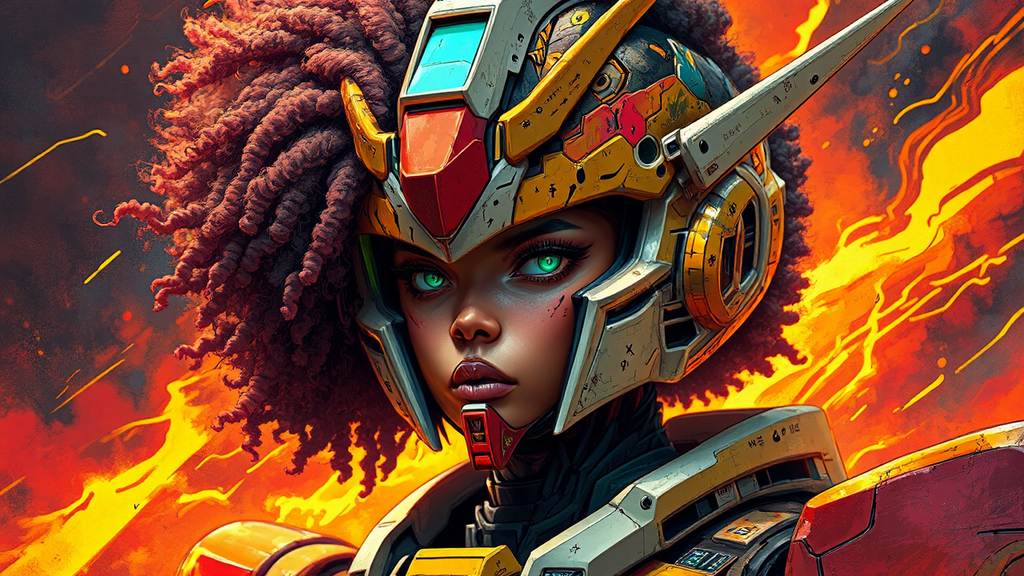 Female Flash in futuristic