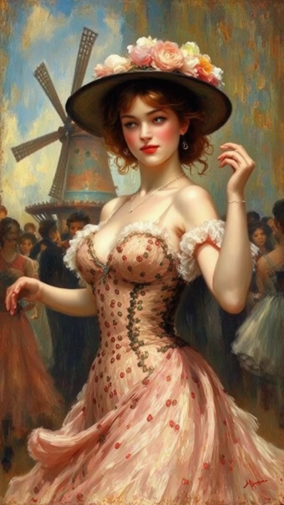 Woman dancing in a