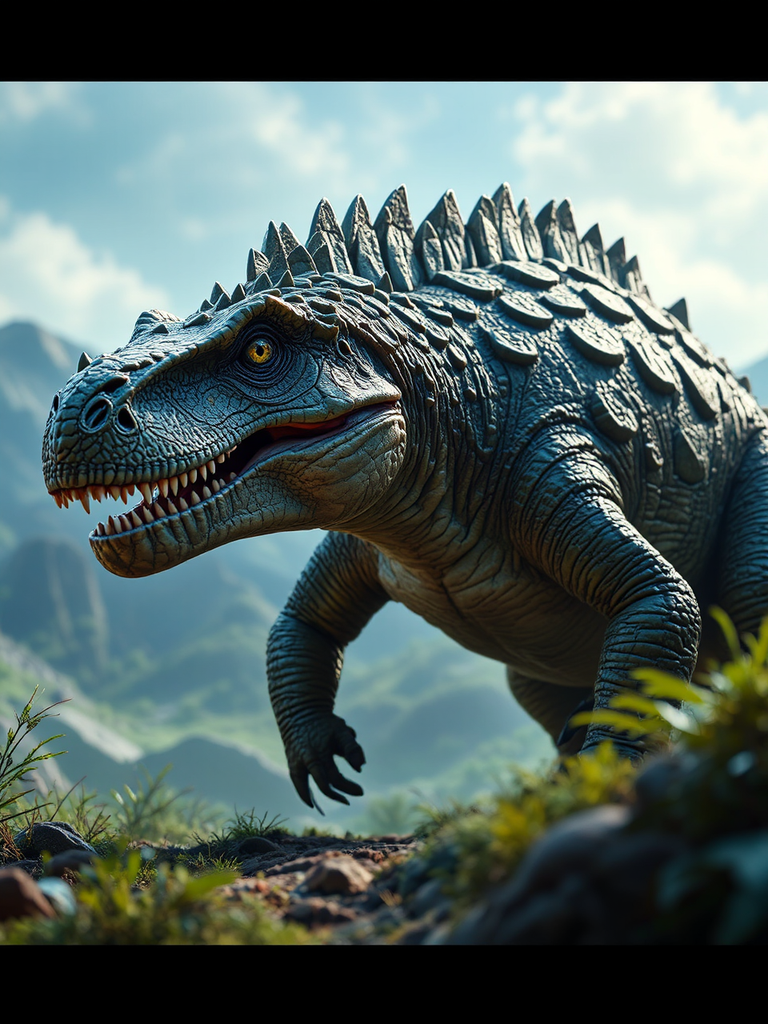 An anatomically correct ankylosaurus