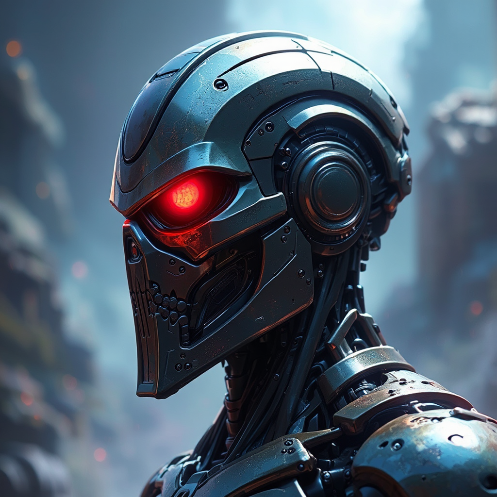 Cyborg robot with ninja