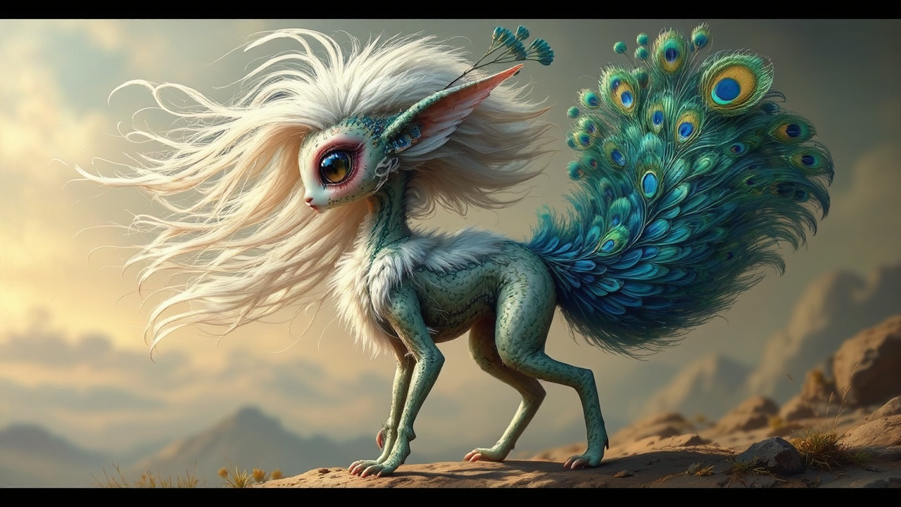 Cute alien creature with