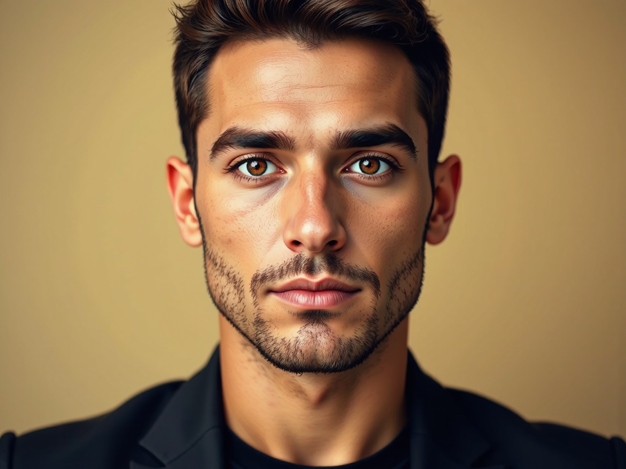 Handsome Latino man face
